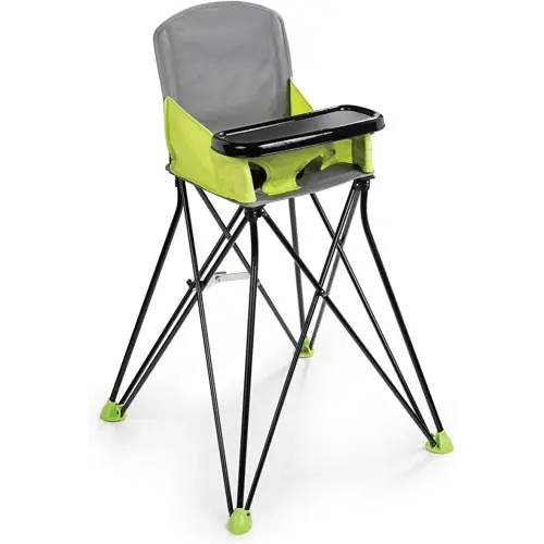 Summer Pop ‘n Sit Portable Highchair, Green - Portable Highchair For Indoor/Outdoor Dining – Space Saver High Chair with Fast, Easy, Compact Fold, For 6 Months – 45 Pounds