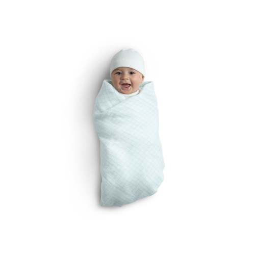 100% Cotton Muslin Baby Receiving Blankets - 4 Pack