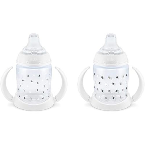 NUK Learner Cup, 6+ Months, Timeless Collection, Amazon Exclusive, 5 Oz, Pack of 2 – BPA Free, Spill Proof Sippy Cup