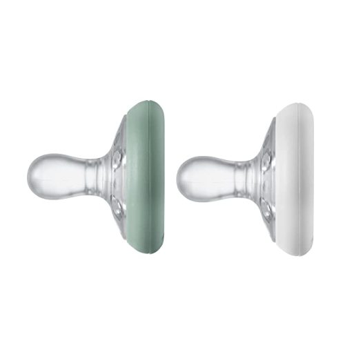 Tommee Tippee Breast-Like Pacifier, Skin-Like Texture, Symmetrical Design, BPA-Free Binkies, 0-6m, 2-Count, Dragonfly/Morning Mist - 0-6 Month