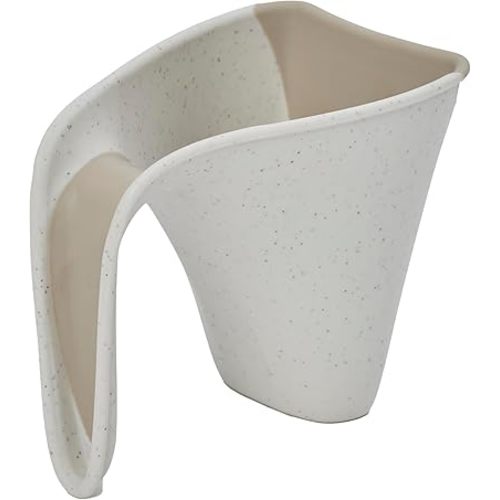Shnuggle ECO Bath Rinse Jug | Soft Rim Baby & Toddler Shampoo Rinser | Bath Hair Rinsing Cup | Hair Wash Jug with Handle | Essential Bath Accessories | Cookies & Cream Colour