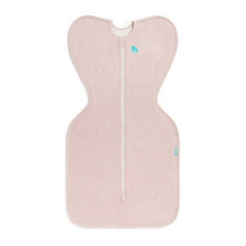 Love to Dream Baby Girl Swaddle Up Sleep Sack - Cotton 1.0 TOG Long Sleeve Wrap - Twinkle Pink - NB