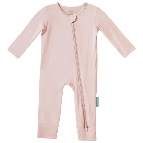 PurComfy Baby Long Sleeve Romper Jumpsuit, Premium Soft Rayon One Piece Pajamas Boy Girl 2-Way Zipper Coverall Sleeper
