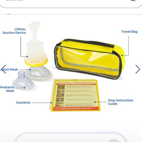 LifeVac Travel Portable Airway Clearance Device (ACD) Kit