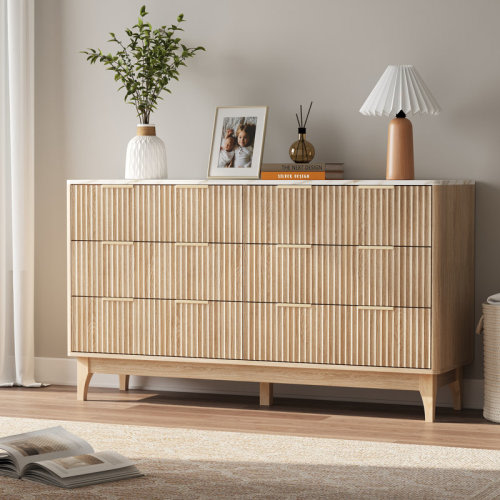 House of Hampton® 54'' W 6 - Drawer Dresser | Wayfair