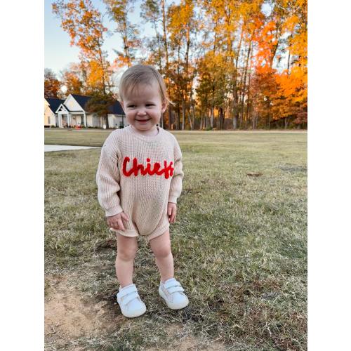 Kids/baby Kansas City Chiefs embroidered romper, toddler Chiefs sweater, Kids Chiefs Shirt, Baby Chiefs gear, Kids Chiefs sweater