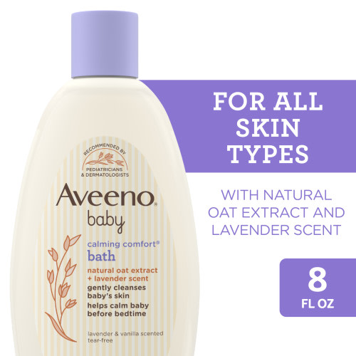 Aveeno Baby Calming Comfort Bath Body Wash, Lavender & Vanilla, 8 fl oz