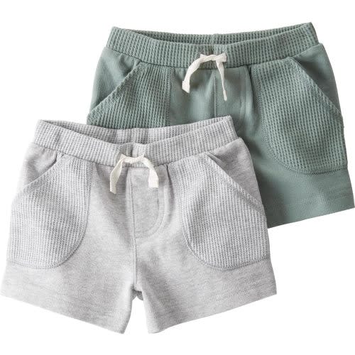 little planet by carter's Baby 2-Pack Shorts Made with Organic Cotton