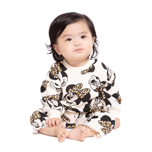 Minnie Mouse Baby Girls Print Sweatshirt and Flared Leggings, 2-Piece, Sizes 0M-24M