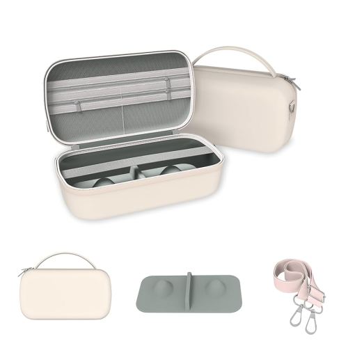 Wearable Breast Pumps Carrying Bag for Hands-Free Breast Pump, Hard Shell Case with Adjustable Crossbody Strap, On-The-Go Storage Pump Case for Momcozy/Willow/eufy/Nuliie/Paruu/Lansinoh