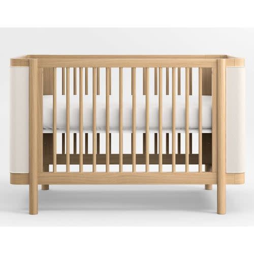 Redondo Upholstered Wood Baby Crib