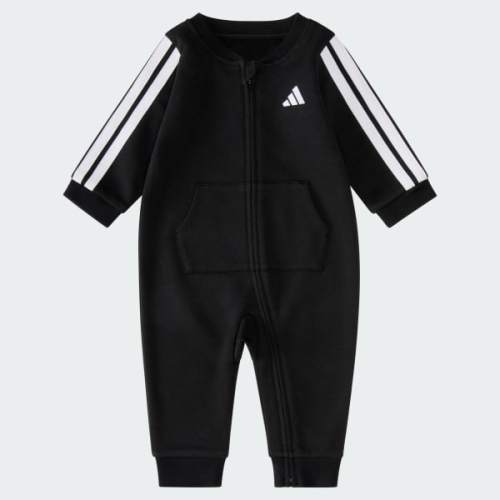 Long Sleeve Full-Zip Essential 3-Stripe French Terry Coverall