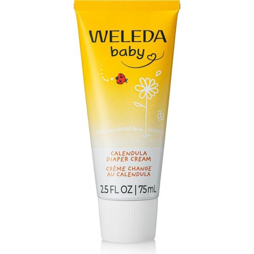 Weleda Baby Calendula Diaper Cream, 2.8 Fluid Ounce, Plant Rich Protection with Calendula, Chamomile, Sweet Almond Oil, Lanolin and Zinc Oxide