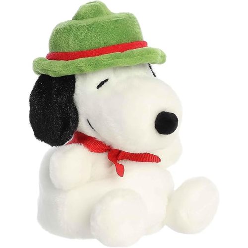Aurora® Adorable Peanuts® Palm Pals™ Beagle Scout Snoopy™ Stuffed Animal - Officially Licensed Toys for All Snoopy Fans - Nostalgic Gift for Adults and Birthday Celebrations - White 6 Inches