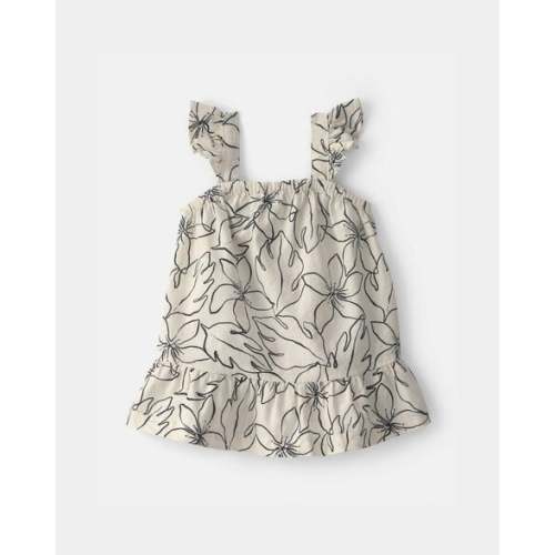 Baby Girl Floral Dress - Black/Ivory | Carter's