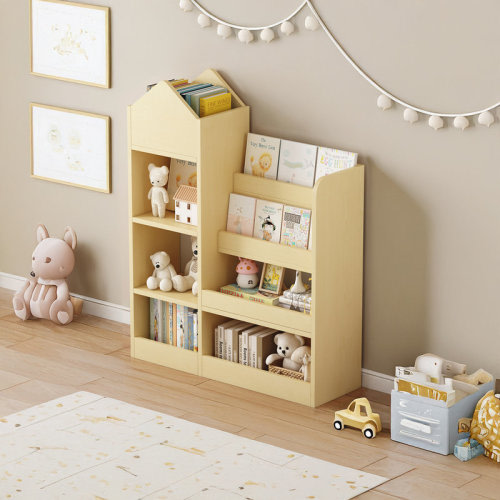 Harper Orchard Wooden Bookshelf With Shelves | Wayfair
