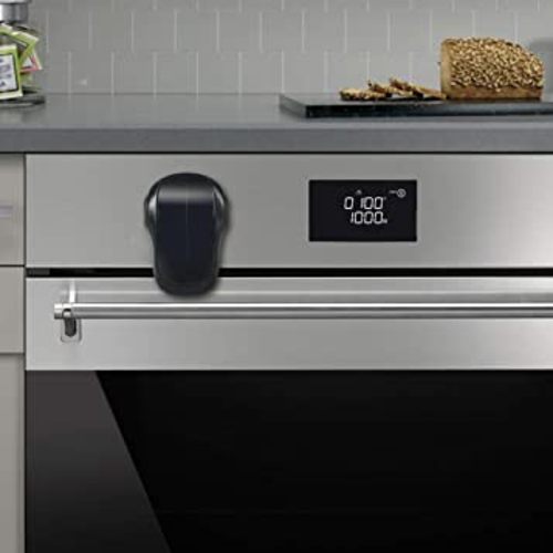 EUDEMON Child Safety Heat-Resistant Oven Door Lock, Oven Front Lock for Kids - Black