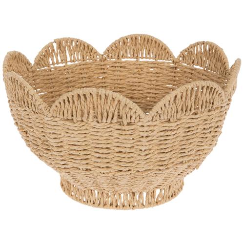 Scalloped Woven Bowl