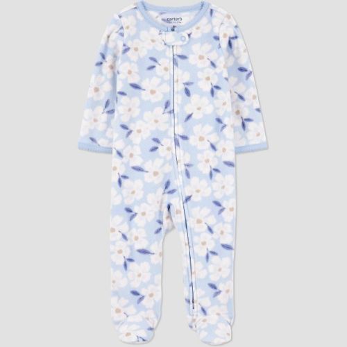 Carter's Just One You® Baby Girls' Floral Printed Sleep N' Play - Blue