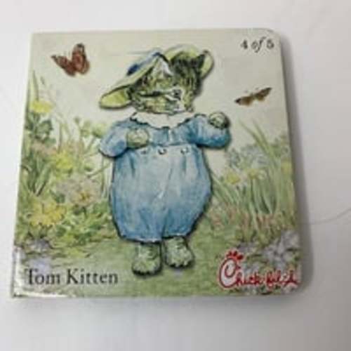 Tom Kitten Board Book By Beatrix Potter Chick-Fil-A 2009 Kids Meal Collectible