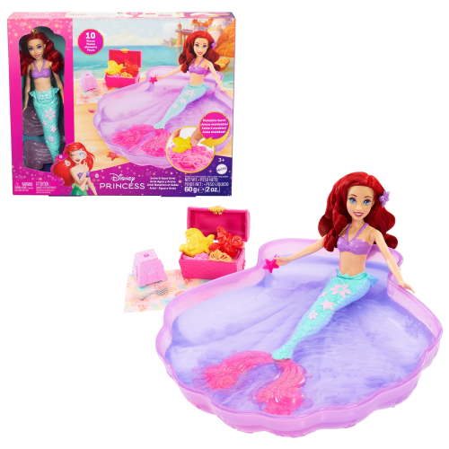 Disney Princess Ariel Doll & Pool Set with Moldable Sand, Inspired by Disney The Little Mermaid