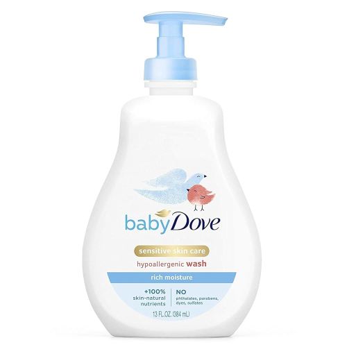Baby Dove Tip to Toe Wash, Rich Moisture, 13 Ounce Pump (Pack of 2)