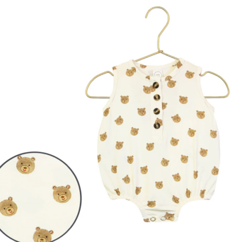 Teddy Bubble Romper – Lou Lou & Company