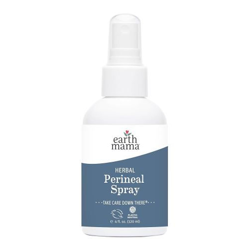 Earth Mama Herbal Perineal Spray | Safe for Pregnancy and Postpartum Recovery, Witch Hazel Natural Cooling Spray For After Birth Feminine Care Essentials, No Benzocaine or Butane, 4-Fluid Ounce