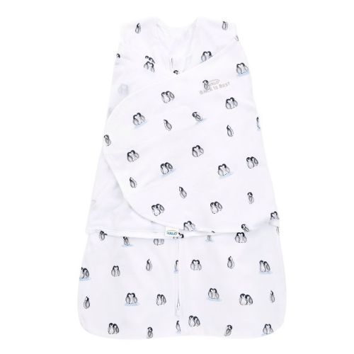 Halo Innovations Sleepsack 100% Cotton Swaddle Wrap - Penguins - Nb
