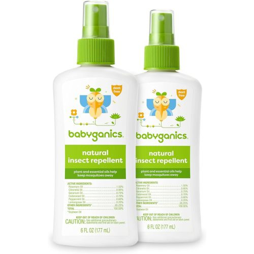 Babyganics Insect Spray, 2oz, 1 pack, Made with Plant and Essential Oils, Packaging May Vary