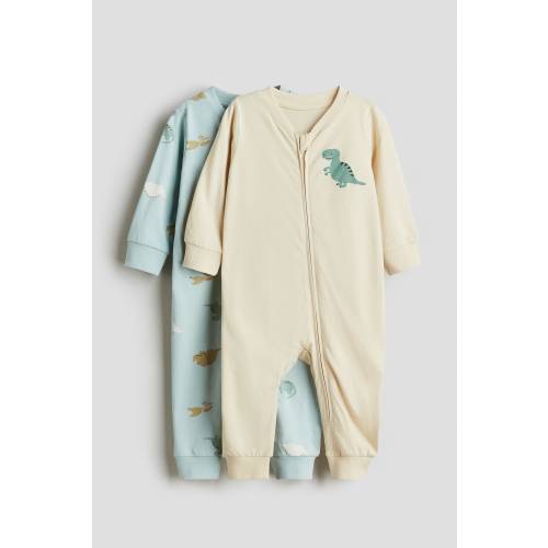 2-PACK COTTON PAJAMA JUMPSUITS