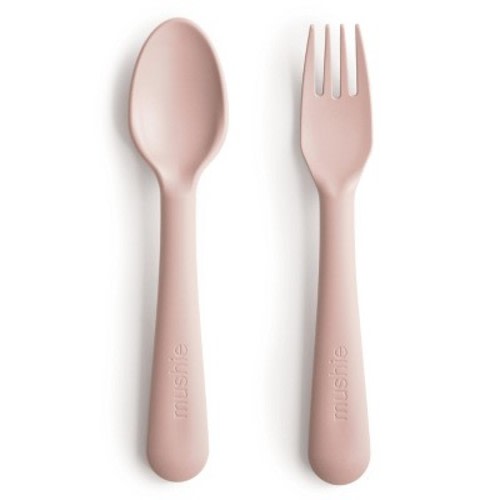 Dinnerware Fork and Spoon Set Blush One Size