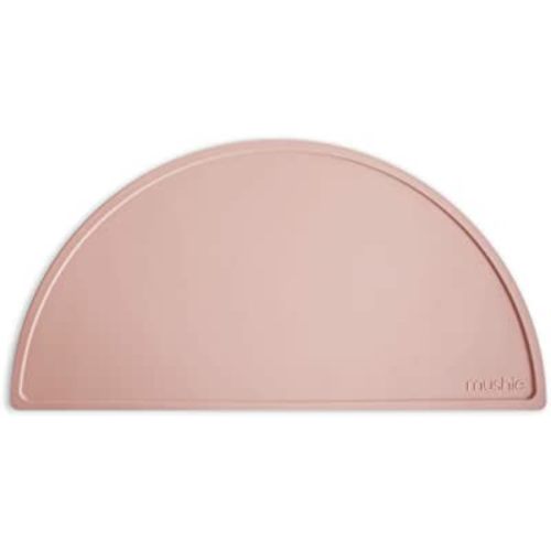 mushie Silicone Placemat for Kids | BPA-Free Non-Slip Design (Blush)
