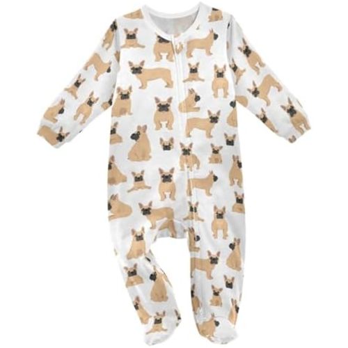 Dussdil Baby One-Piece Footies Newborn Rompers Pajamas Cotton Footed Pjs for Sleep Play Boys Girls