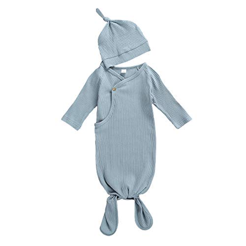 CIYCUIT Knotted Baby Gowns Newborn Coming Home from Hospital Outfit