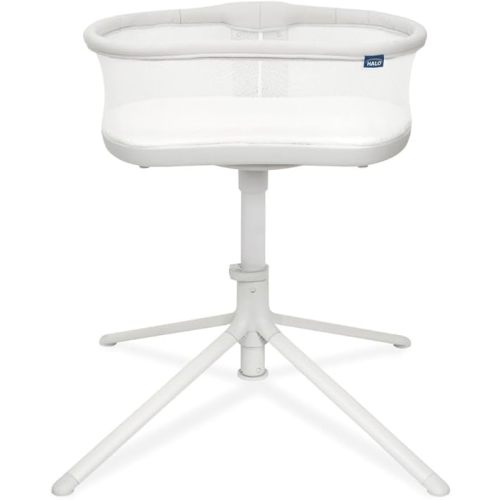 HALO BassiNest Swivel Sleeper 3.0 – Over-Bed Baby Bassinet with 360 Rotation, Adjustable Height, Breathable Mesh, Safe Close Sleeping, Lowering Wall for Easy Access, Feeding & C-Section Recovery