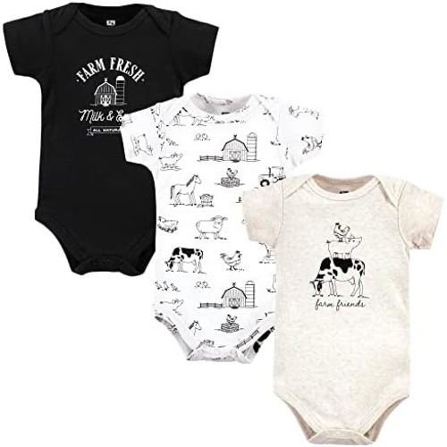 Hudson Baby Unisex Baby Cotton Bodysuits