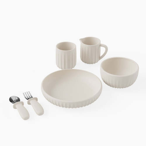 Henley Silicone Dinnerware Set | Feeding Set for Toddlers & Babies | Non-Toxic Platinum Silicone Tableware – LittleKind™