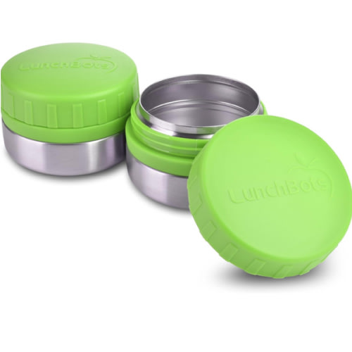 LunchBots Rounds Leak Proof 4 oz. Stainless Snack Container Jar