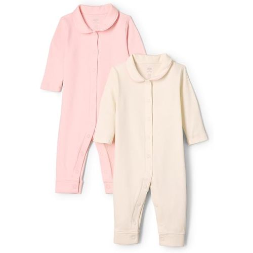 Amazon Essentials x Sofia Grainge Unisex Babies' Footless Sleepsuit, Pack of 2