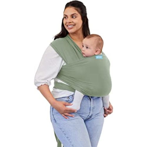 Moby Baby Wrap Carrier Classic for Newborns to Toddlers (8-33lbs), Infant Sling Carrier, Lightweight & Hands Free Design, Adjustable for All Body Types (Pear)