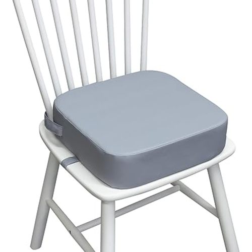 Booster Seat for Kitchen Chair,Non-Slip Bottom Easy to Clean and Portability,Toddler Booster Seat for Dining Table - Gray