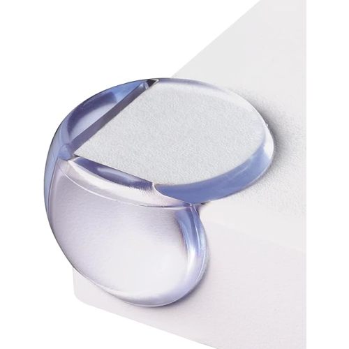 Corner Protector for Baby: Baby Proofing Safety Corner Clear Furniture Tablet Corner Protection| Protectors Guards, Baby Proof Bumper & Cushion to Cover Sharp Furniture & Table Edges (24 Count Round)