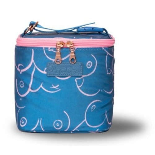 Cold Gold Breastmilk Cooler by Sarah Wells – Insulated Milk Storage with Ice Pack – Machine Washable for Moms Blue