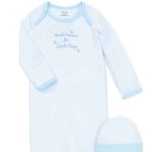 Thank Heaven for Little Boys Sleeper Gown And Hat