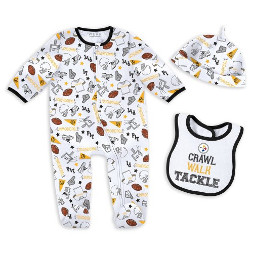 Newborn & Infant Pittsburgh Steelers WEAR by Erin Andrews Sleep & Play Set