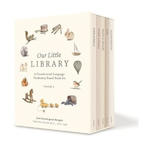 Our Little Library: A Foundational Language Vocabulary Board Book Set for Babies (Our Little Adventures Series)