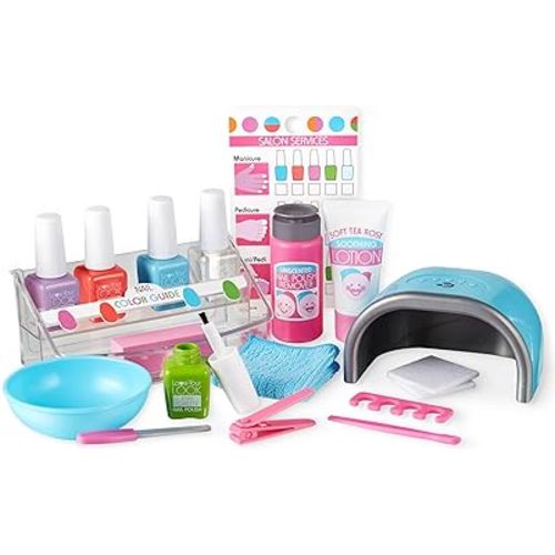 Melissa & Doug Love Your Look - Makeup Kit Play Set,16 pieces of pretend makeup