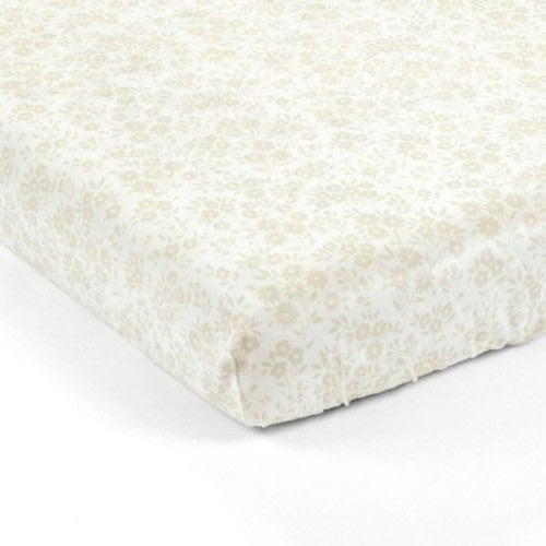 Lush Décor Soft & Plush Fitted Crib Sheet Garden Of Flowers, Color: Neutral