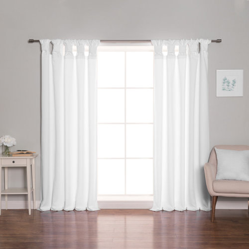 Eider & Ivory™ Molloy Solid Thermal Tab Top Curtain Panels & Reviews | Wayfair